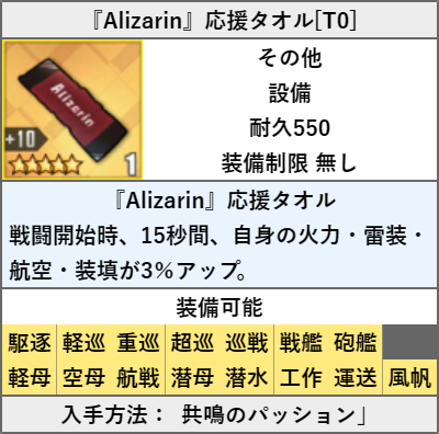 『Alizarin』応援タオル[T0]
